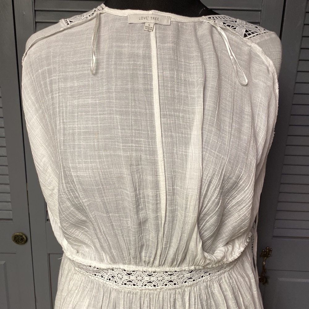 Love Tree White, Robe Kimono Cover Up - Small - Picture 10 of 12